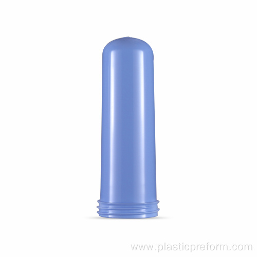 38mm Acrylic blue cosmetic bottle PET preform